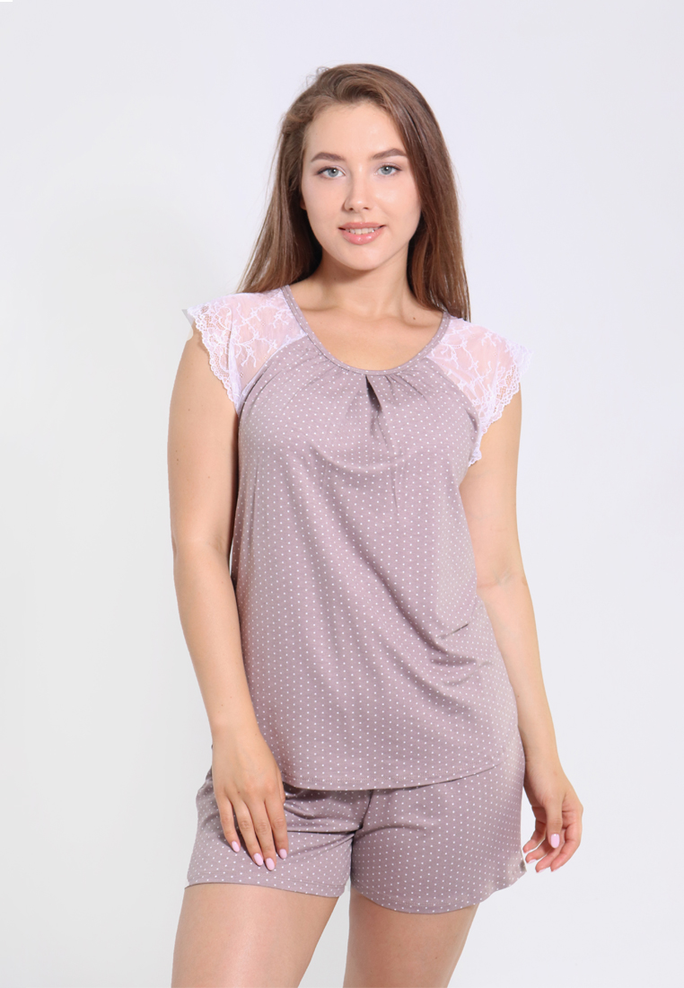 

Женская пижама N.EL. 1185-92-4 XXL мокко 64605