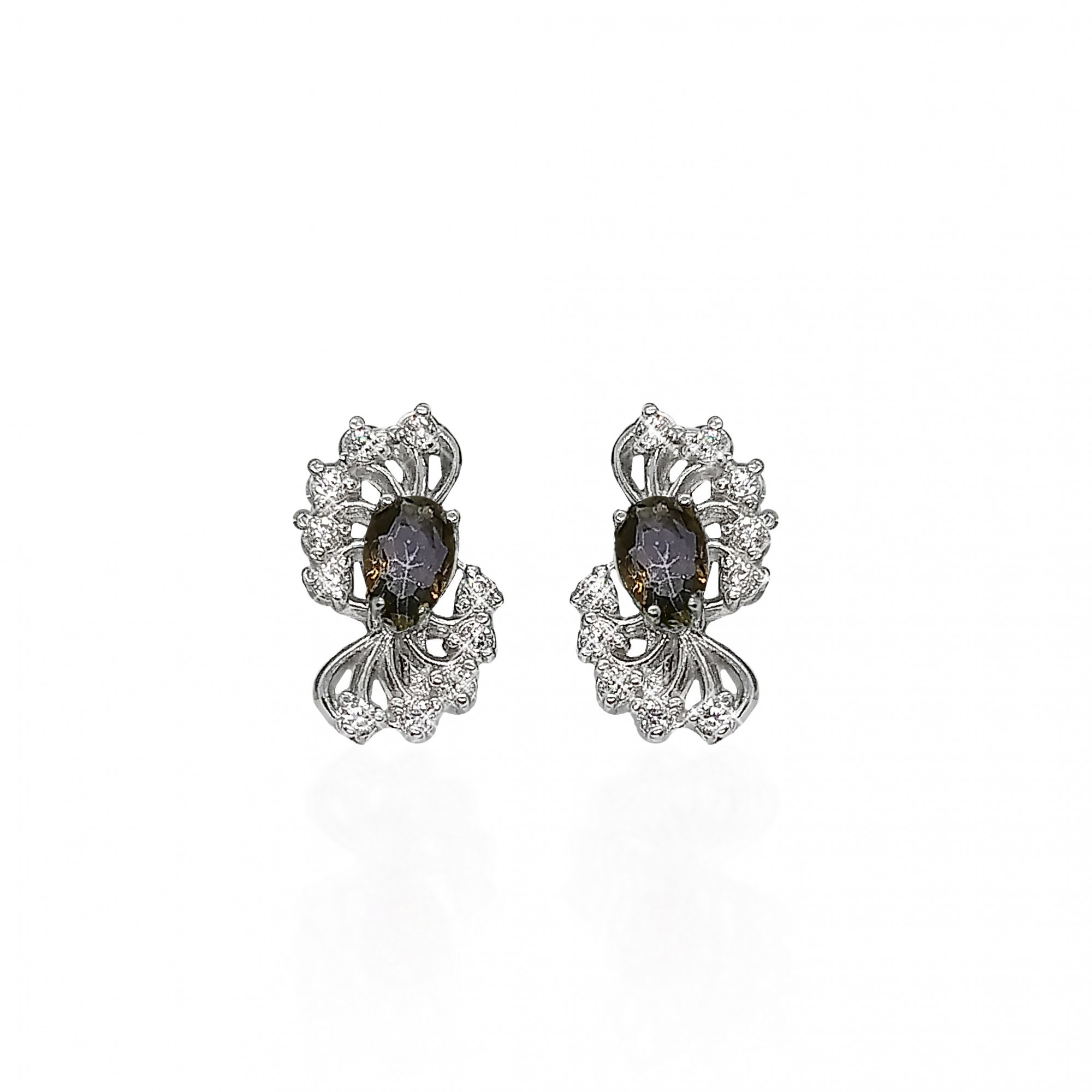 

Серьги из серебра с топазами мистик 40649к