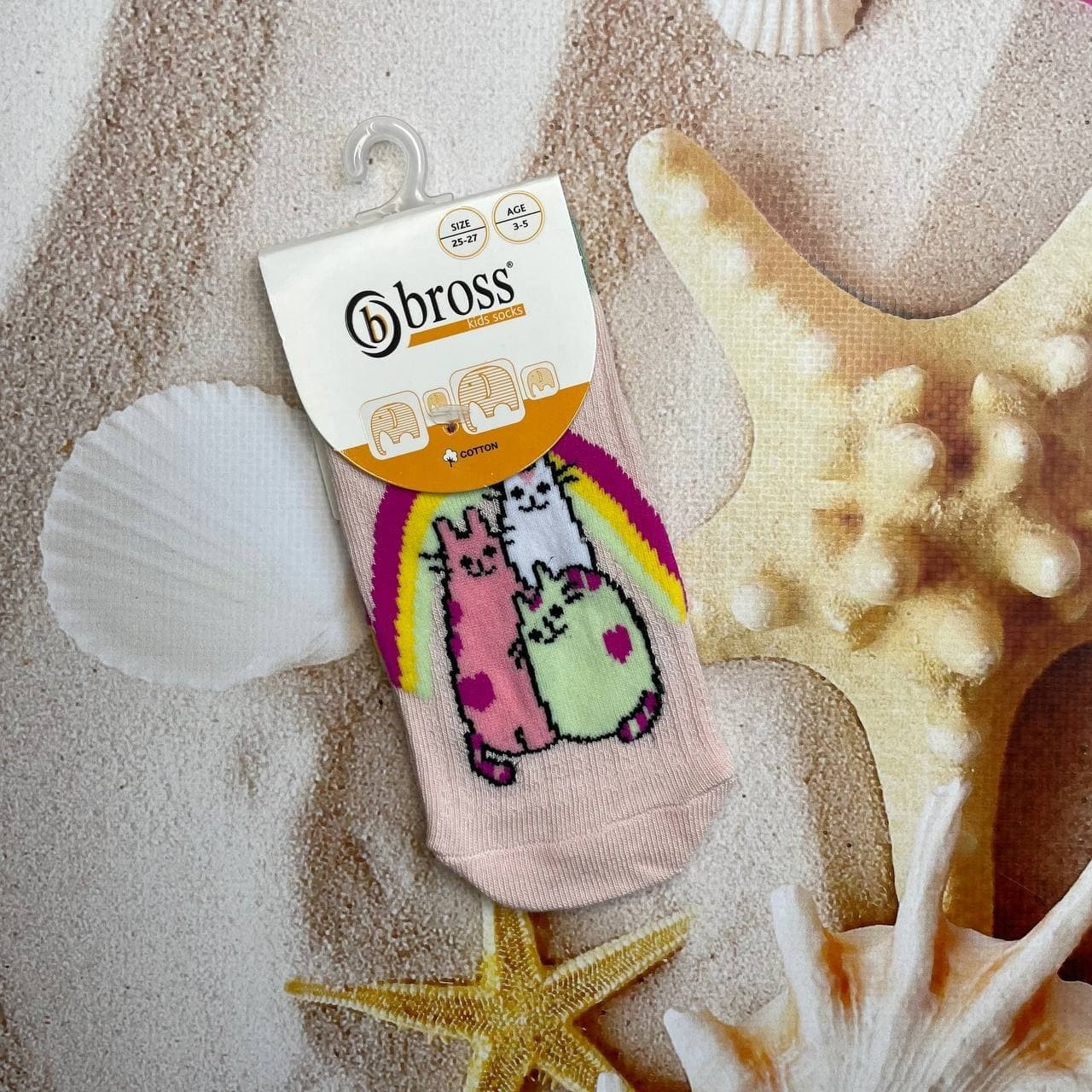 

Носки детские Bross 14-18р Фуксия с розовым