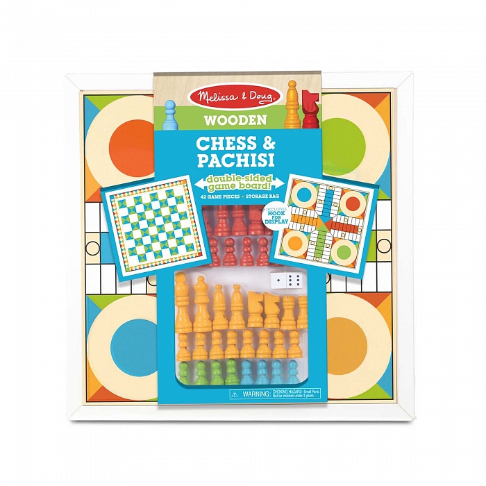 

Настольная игра Деревянные шахматы и пачизи Melissa & Doug