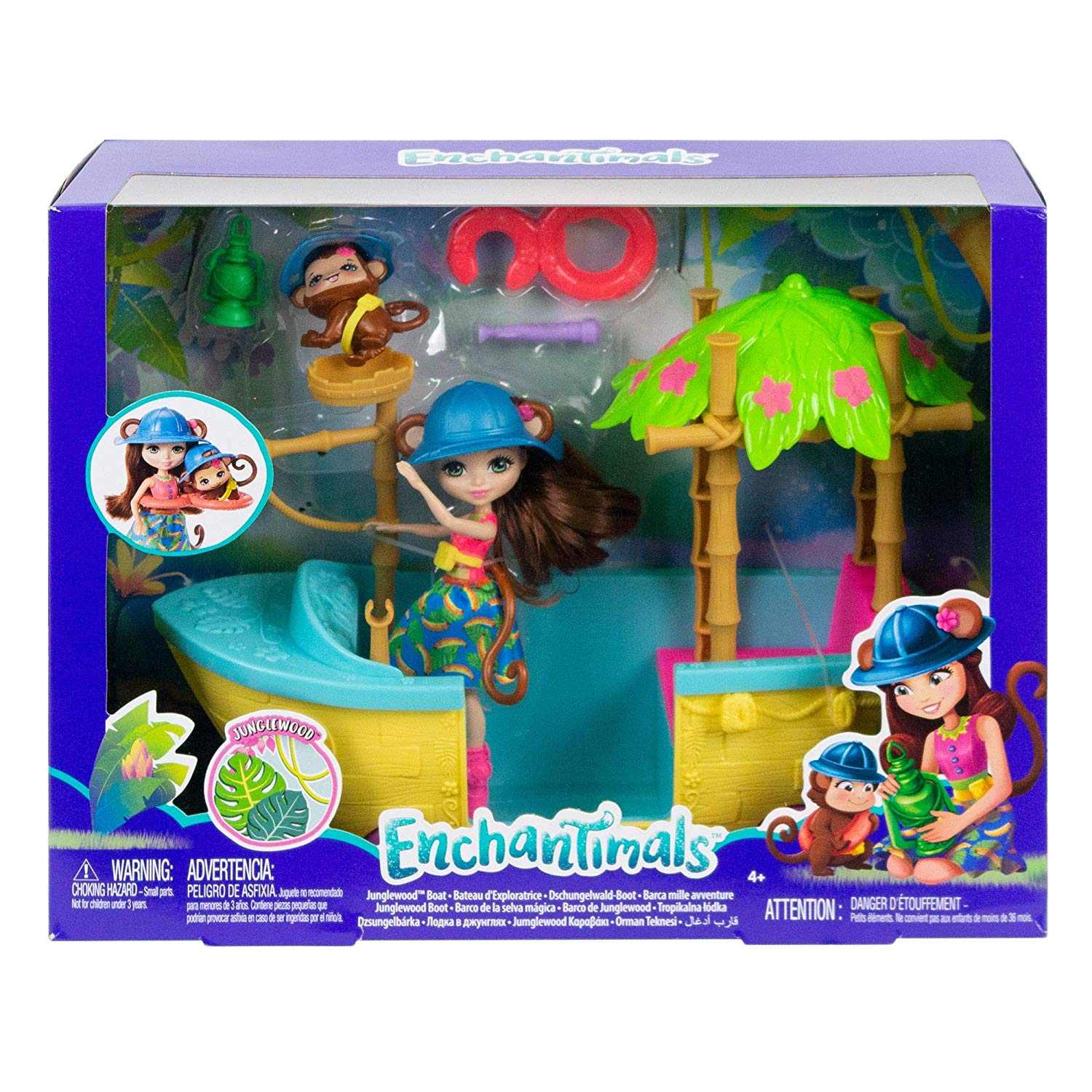 

Набор игровой Enchantimals Джунгли-лодка GFN58