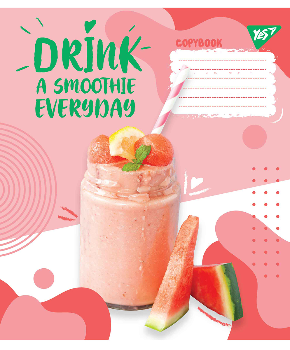 

Набор тетрадей ученических YES Smoothie А5 18 листов в клетку 25 шт (765514)