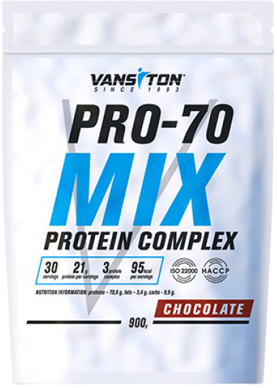 

Протеин Vansiton Pro-70 900 г Chocolate (4820106592317)