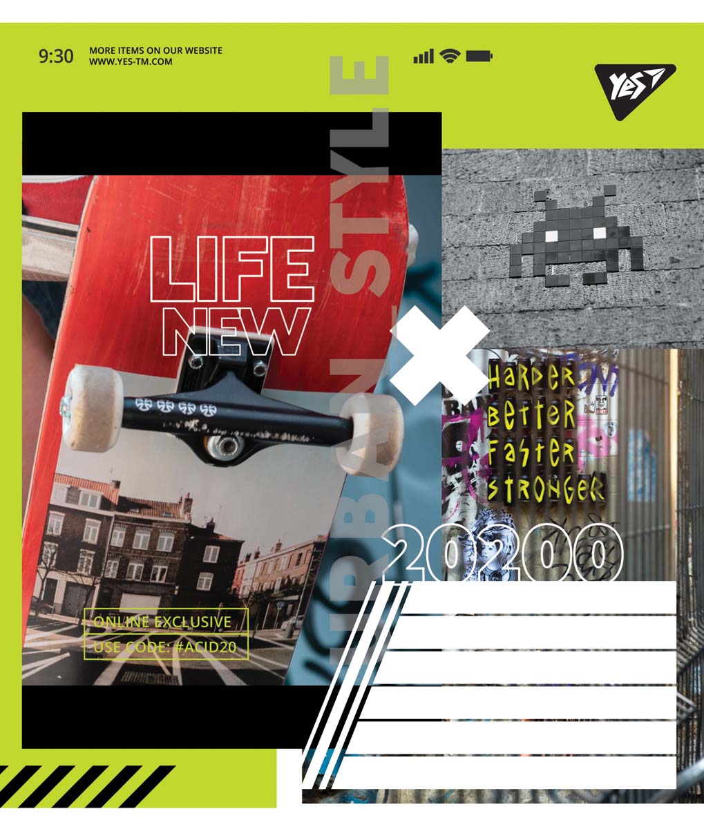 

Набор тетрадей ученических YES New life А5 24 листа в линейку 20 шт (765002)