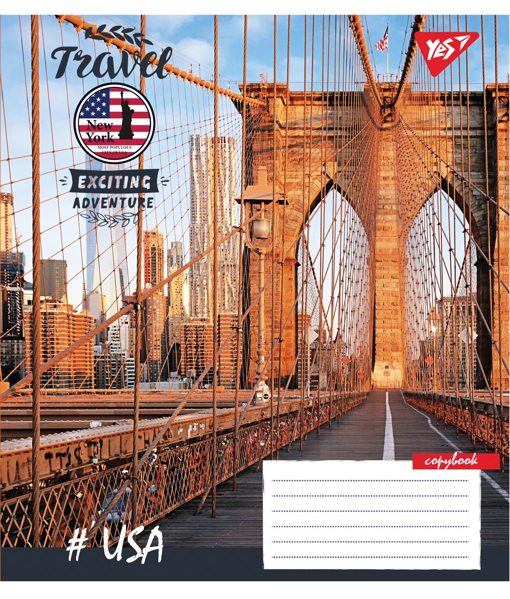 

Набор тетрадей ученических YES Travel А5 24 листа в линейку 20 шт (765004)