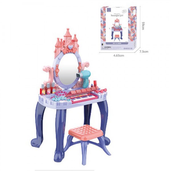 

Трюмо A-Toys 661-136 стільчик, фен, аксессуари, піаніно-музика, світло
