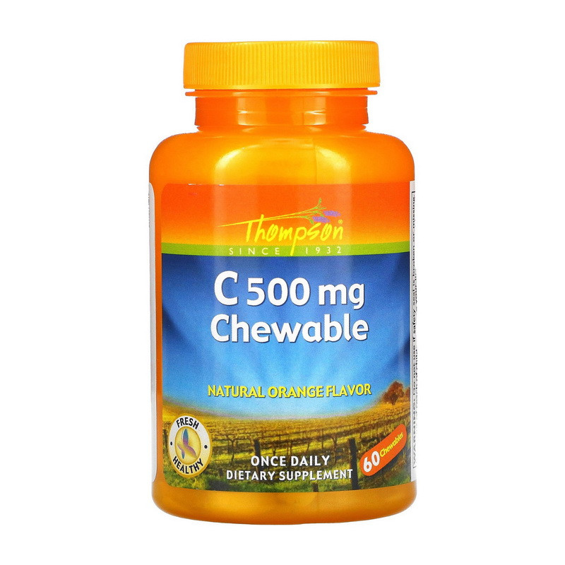 

Витамин Ц жевательный Томпсон / Thompson C 500 mg Chewable (60 chewables)