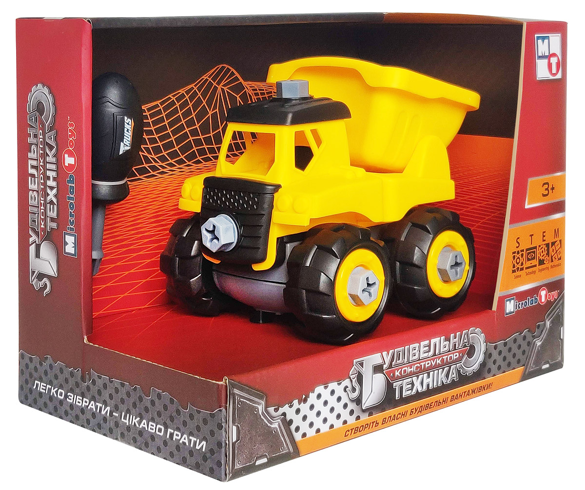 

Конструктор Будівельна техніка – Вантажівка Microlab Toys