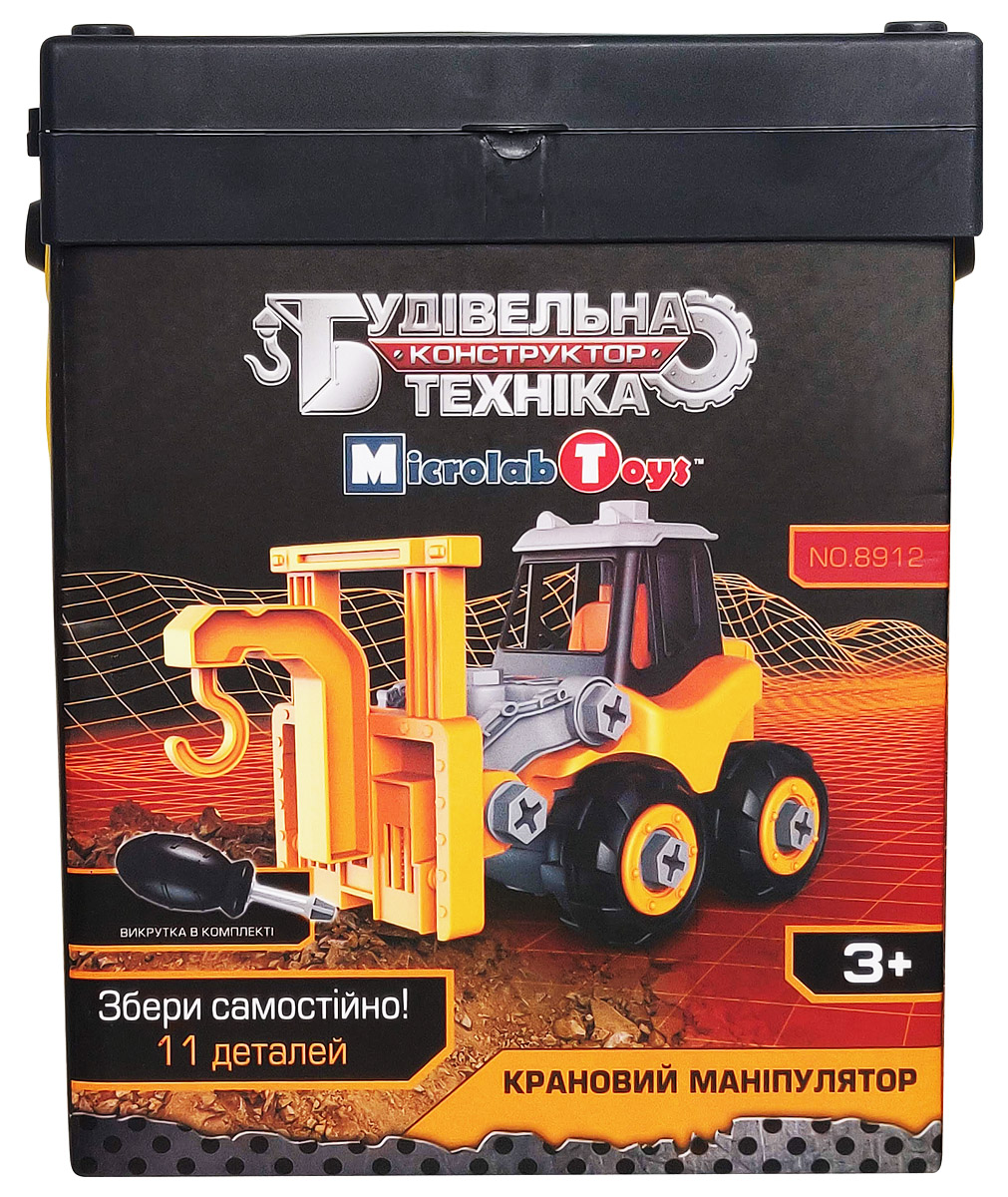 

Конструктор Будівельна техніка – Крановий маніпулятор 11 деталей Microlab Toys