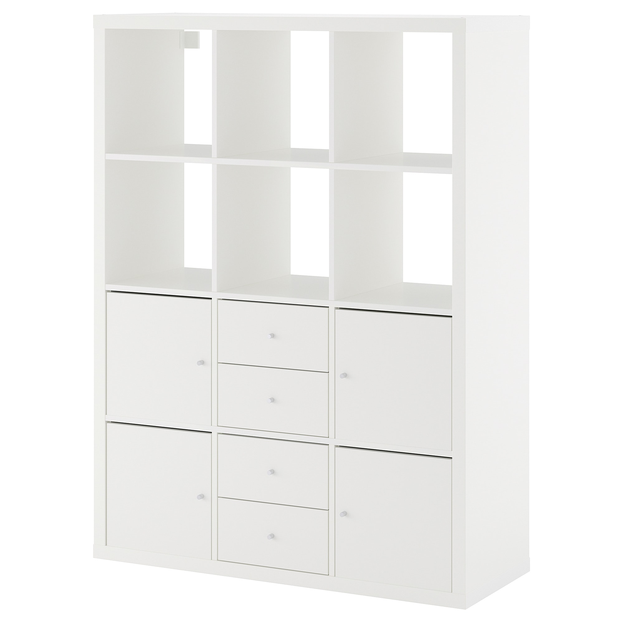 

Стеллаж с 6 вставками IKEA КАЛЛАКС белый 292.782.62