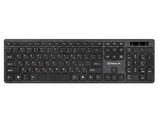 

Клавиатура REAL-EL Comfort 7080 Black USB (EL123100007)
