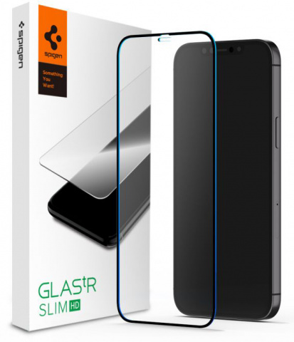 

Защитное стекло Spigen FC HD для Apple iPhone 12 mini Black