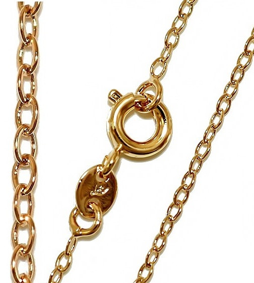 

Цепочка Xuping "Якорь" 1 мм. длина 45 см. Медицинское золото Позолота 18К хц-175