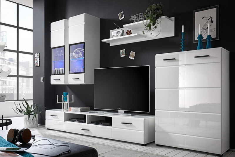 

Вітальня BRW Арктика 285×190×40 білий глянець