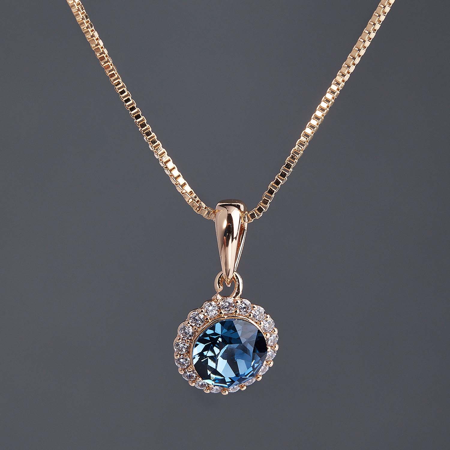 

Кулон с цепочкой Xuping SWR-66 с камнями Swarovski