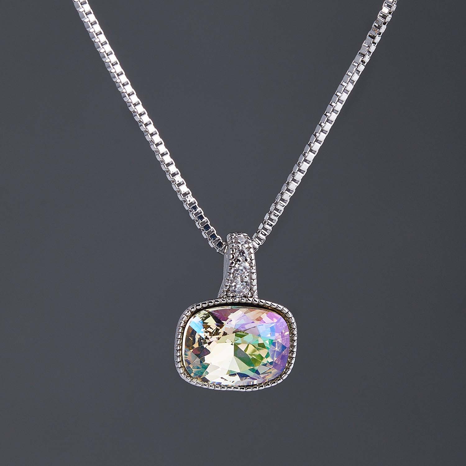 

Кулон с цепочкой Xuping SWR-63 с камнями Swarovski