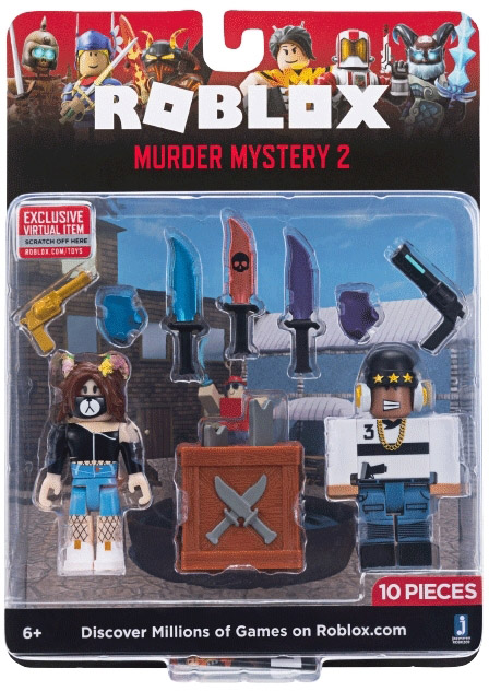 

Игровая коллекционная фигурка Roblox Jazwares Game Packs Murder Mystery 2 W6 2 шт (ROB0209)