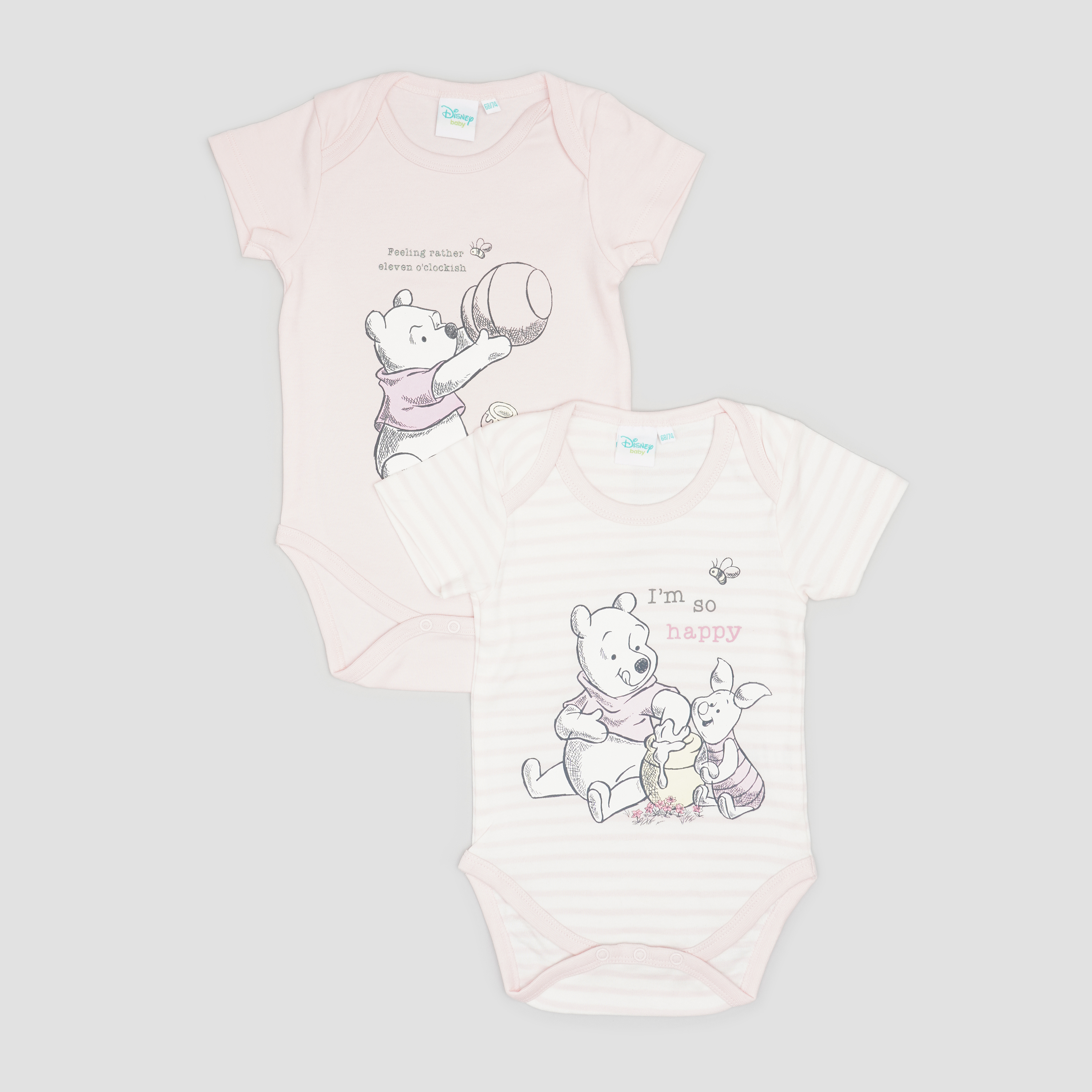 

Боди-футболка Disney 4052384373559 68-74 см 2 шт Розовое/Винни (6627000002021)