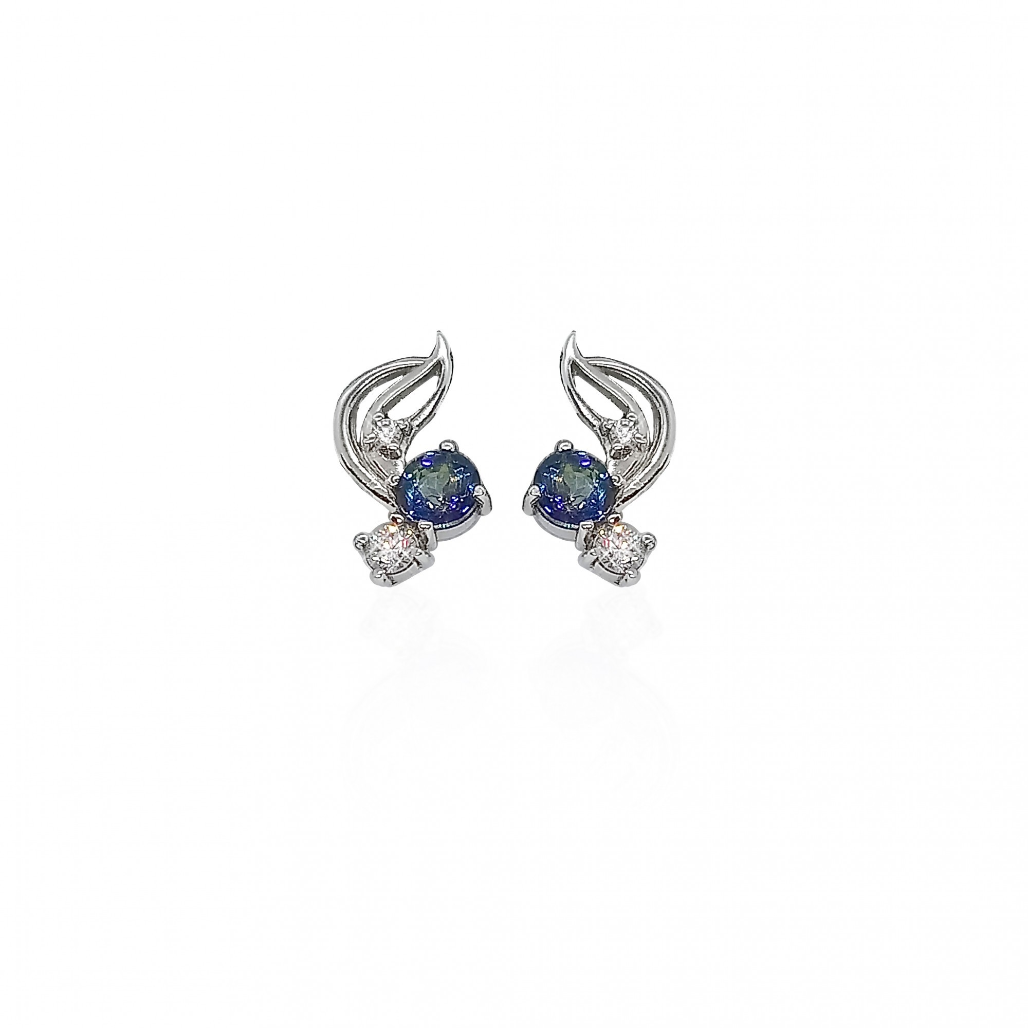 

Серьги из серебра с топазами мистик 40294тс