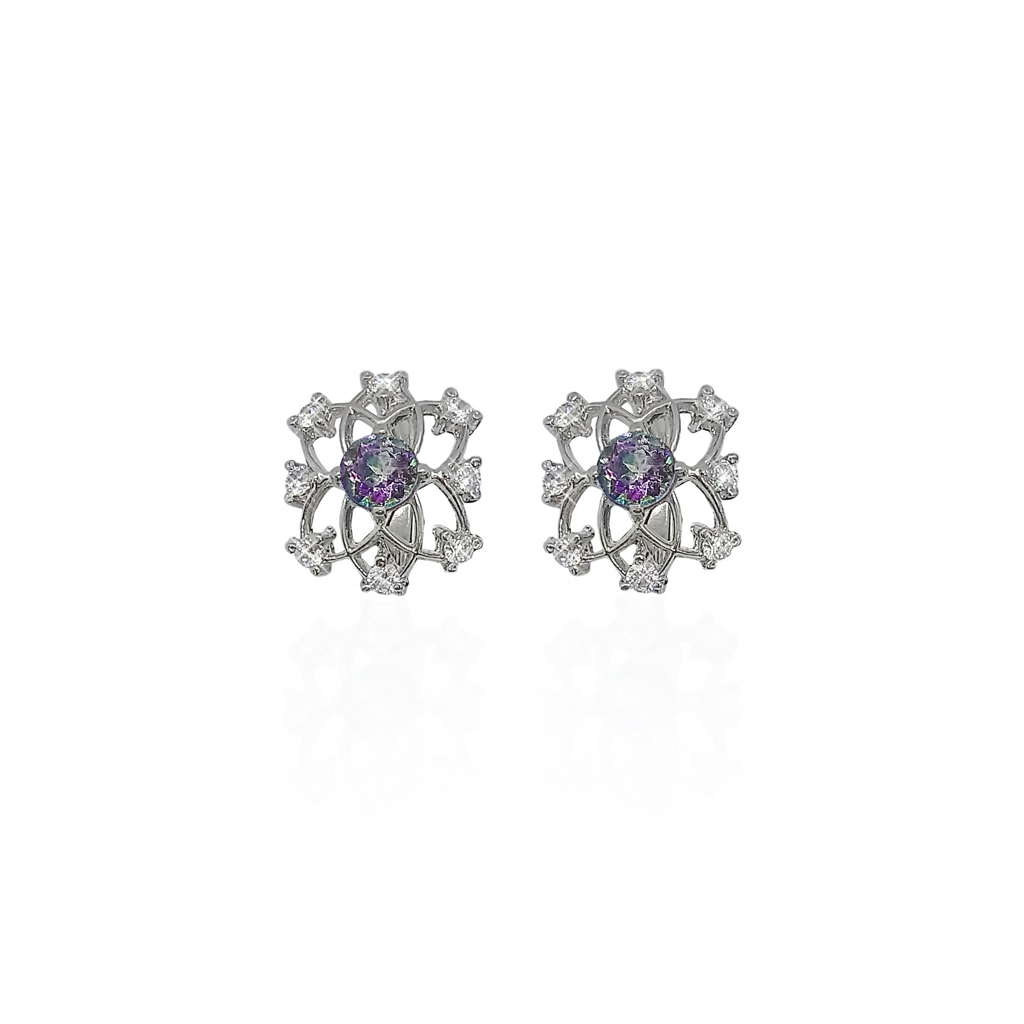 

Серьги из серебра с топазами мистик 40264р