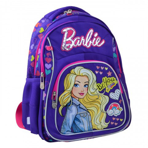 

Рюкзак школьный для девочек YES S-21 "Barbie" 15 л 40х29х13 см Фиолетовый