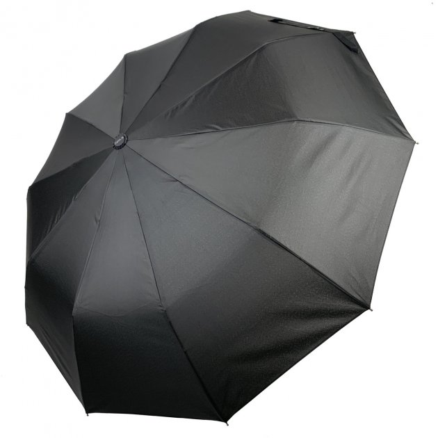 

Мужской зонт-автомат Calm Rain № 04350 с круглой ручкой черный