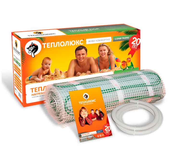 

Нагревательный мат Teploluxe Tropix МНН160 4.5 м.кв - 720Вт