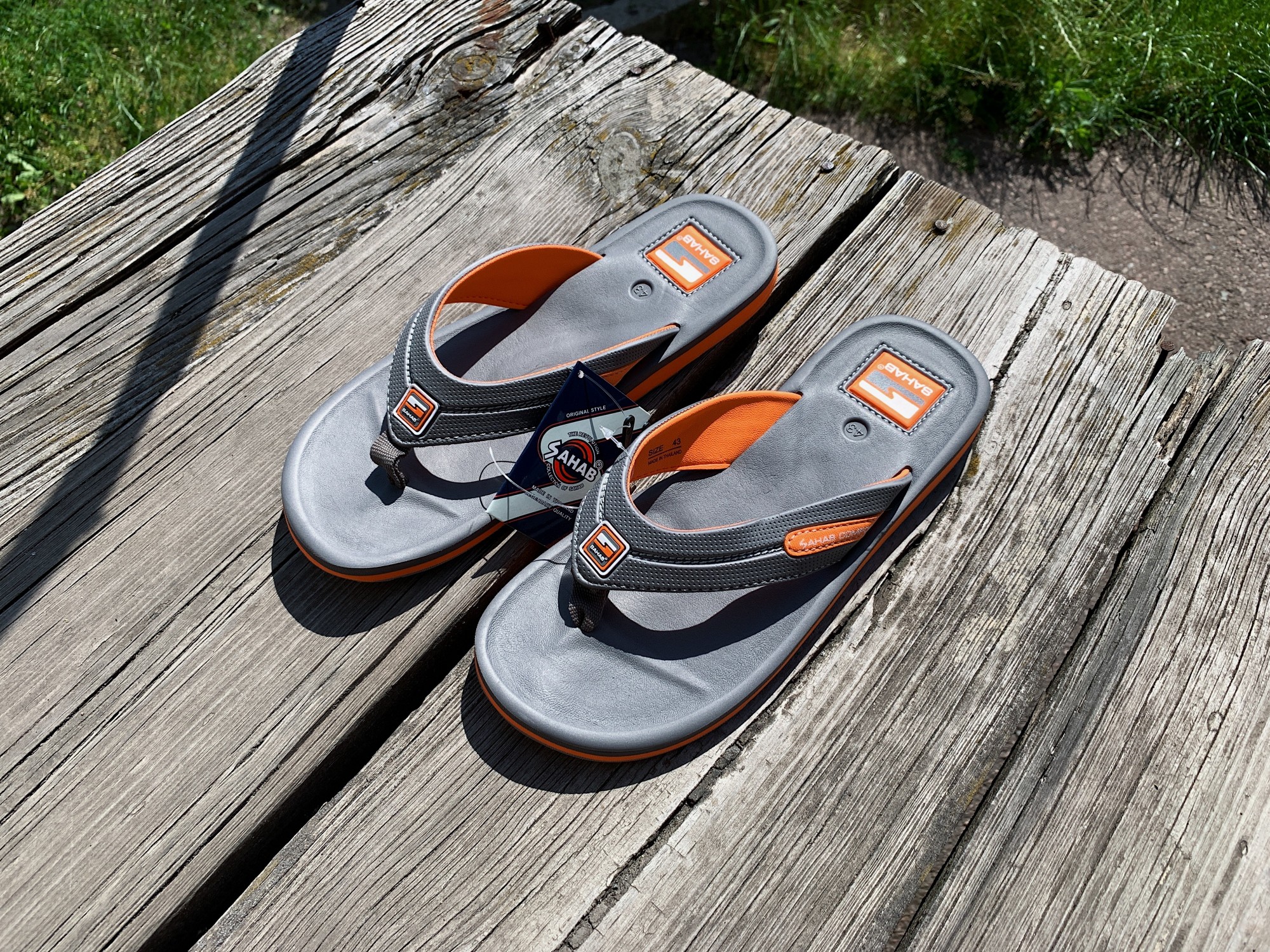 

Вьетнамки SAHAB SH 20-067M 43 Grey-Orange серые с оранжевым