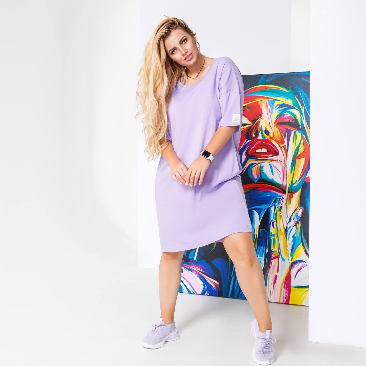 

Платье 0101 Brand 2312 56-58 Фиолетовое