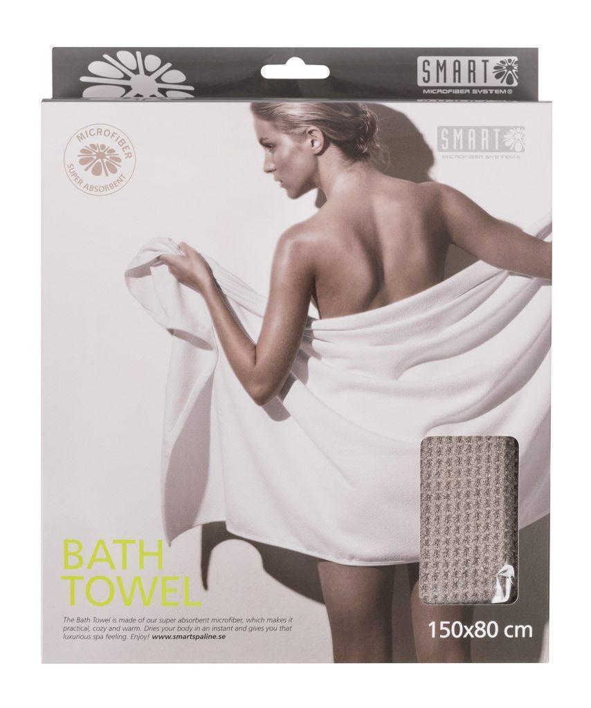 

Полотенце для душа SMART Microfiber System серого цвета 150*80 см