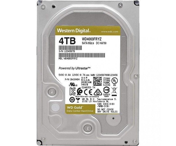 

Жесткий диск WD Gold Enterprise Class 4 TB (WD4003FRYZ)