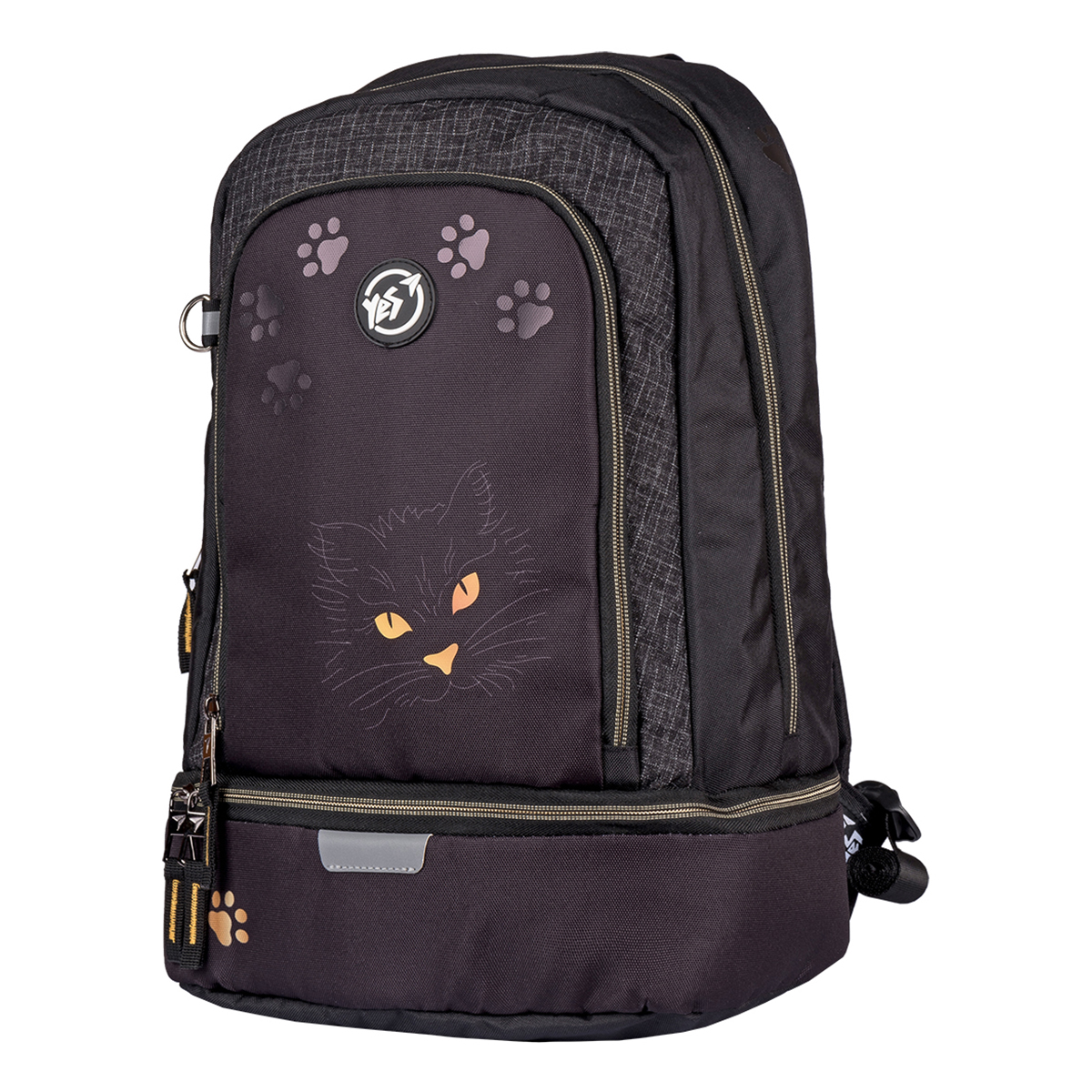 

Рюкзак школьный подростковый YES Cats 41 х 29 х 16 см Черный (552270)