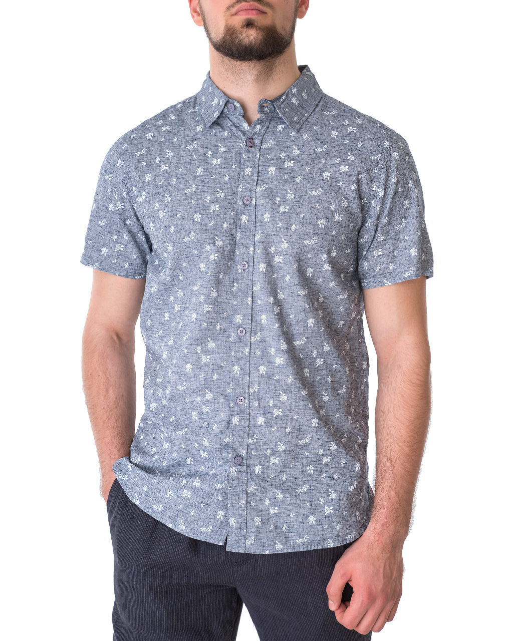 

Сорочка чоловіча E-BOUND (145308 - grey /20) Синій XXL