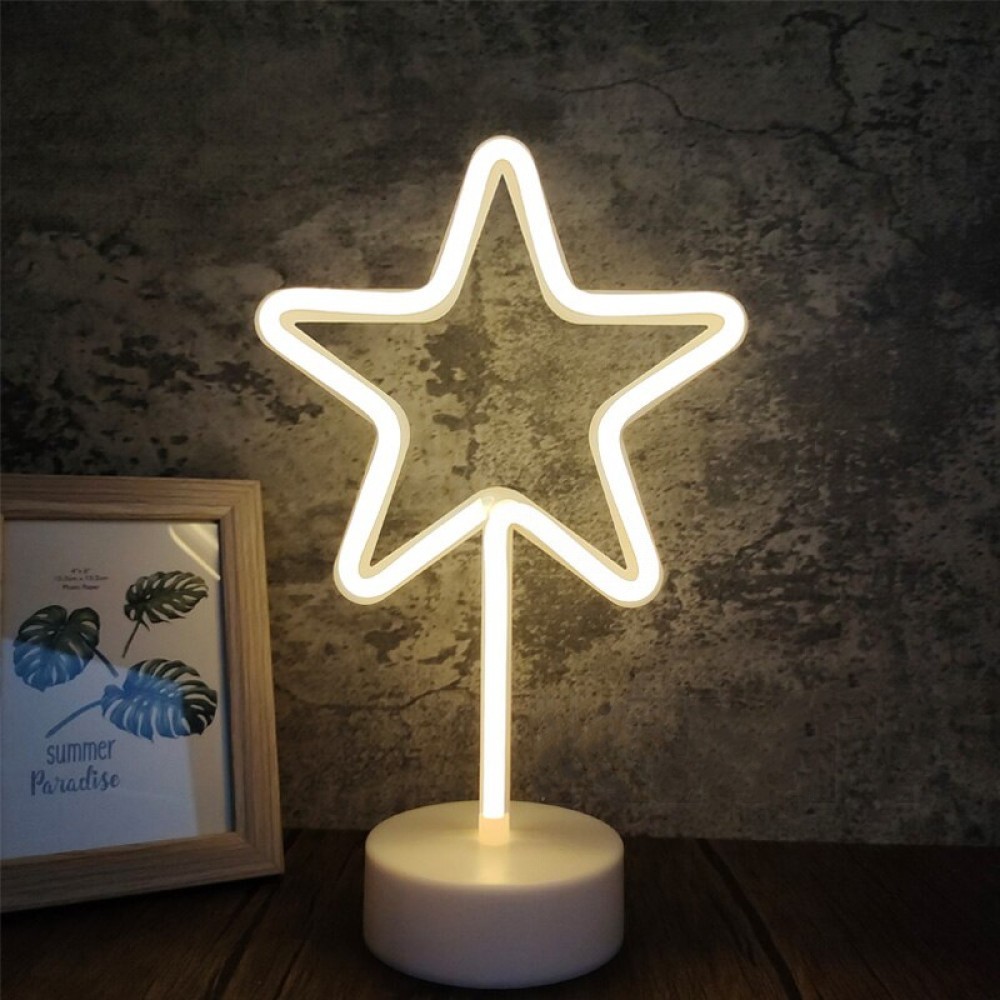 

Неоновый светильник LED Lights "Star" Декоративная LED лампа "Звезда" White