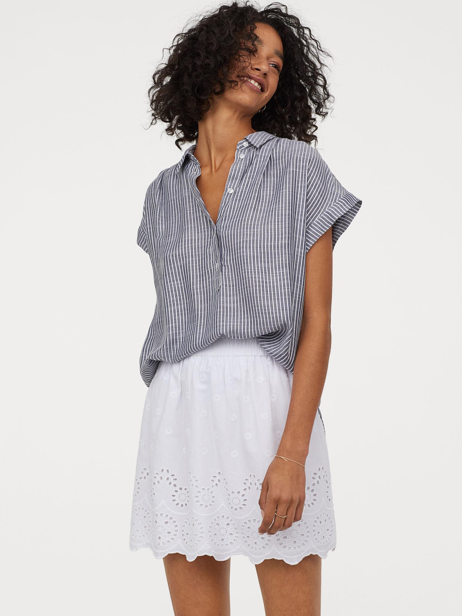 

Рубашка H&M 0751560-0 38 Серая (СА2000001854259)