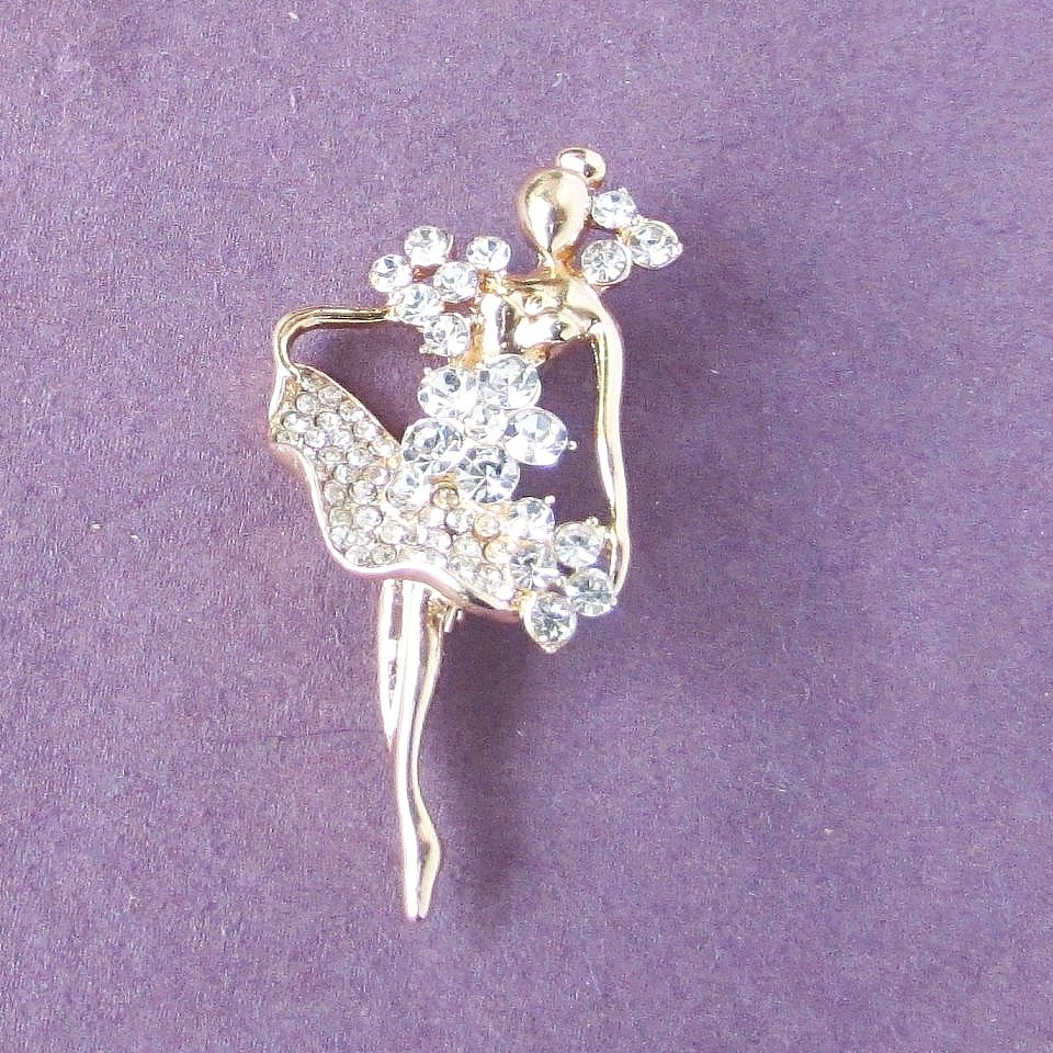 

Брошь балерина Fashion Jewelry 4103
