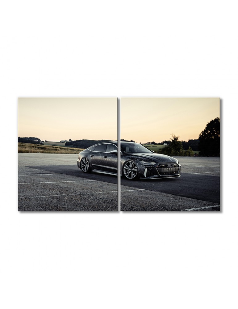 

Модульная картина Artel «Автомобиль Ауди RS7 черная с разводами» 2 модуля 80x120 см