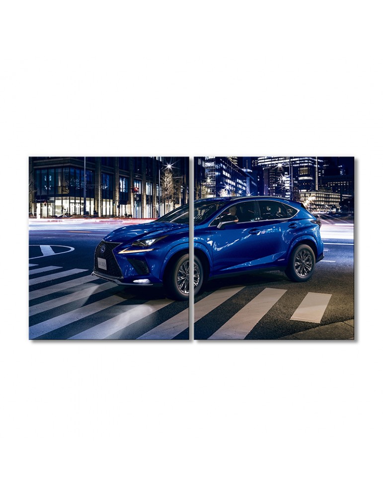 

Модульная картина Artel «Автомобиль Лексус NX 300h синий» 2 модуля 40х60 см