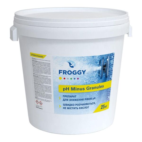 

Средство для понижения уровня pH в гранулах FROGGY pH Minus Granules 25 кг (G0400-09)