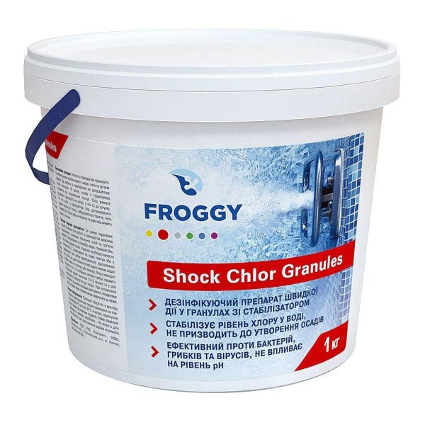 

Быстрорастворимый хлор FROGGY Shock Chlor Granules в гранулах 50 кг (G0140-09)