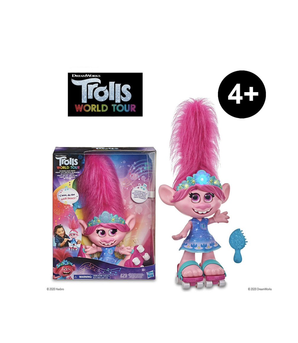 Интерактивная кукла Hasbro Тролли Розочка с танцующими волосами Trolls  DreamWorks Dancing Hair Poppy Interactive – фото, отзывы, характеристики в  интернет-магазине ROZETKA от продавца: JToys | Купить в Украине: Киеве,  Харькове, Днепре, Одессе,