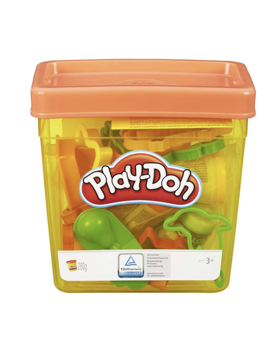 

Игровой набор Play-Doh 18 аксессуаров и 5 цветов Плей До Fun Tub Playset, Great First Play-Doh Toy
