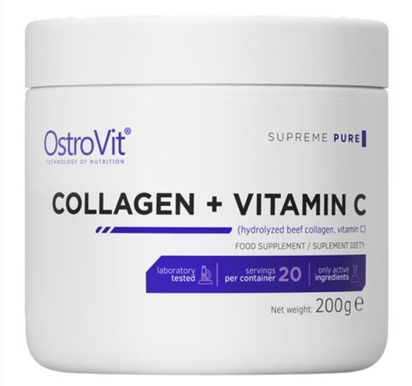 

Коллаген Ostrovit COLLAGEN + Vitamin C 200 g supreme pure
