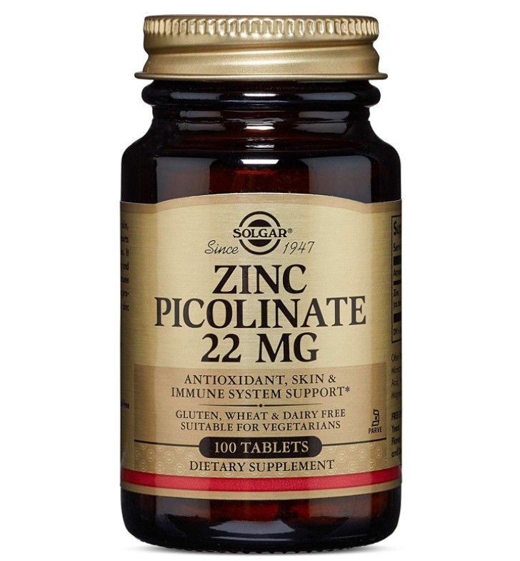 

Минералы Solgar Zinc Picolinate 22 mg 100 tabs