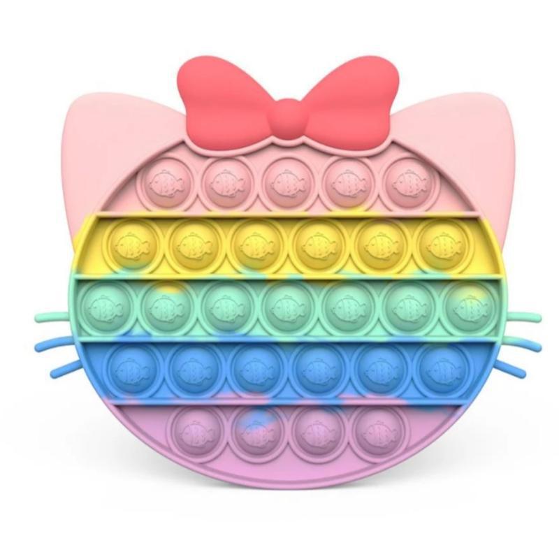 

Pop It Антистресс Игрушка - (Поп Ит - Попит - Popit) - Hello Kitty Хелло Китти 15 х 15 см, резиновые пупырышки