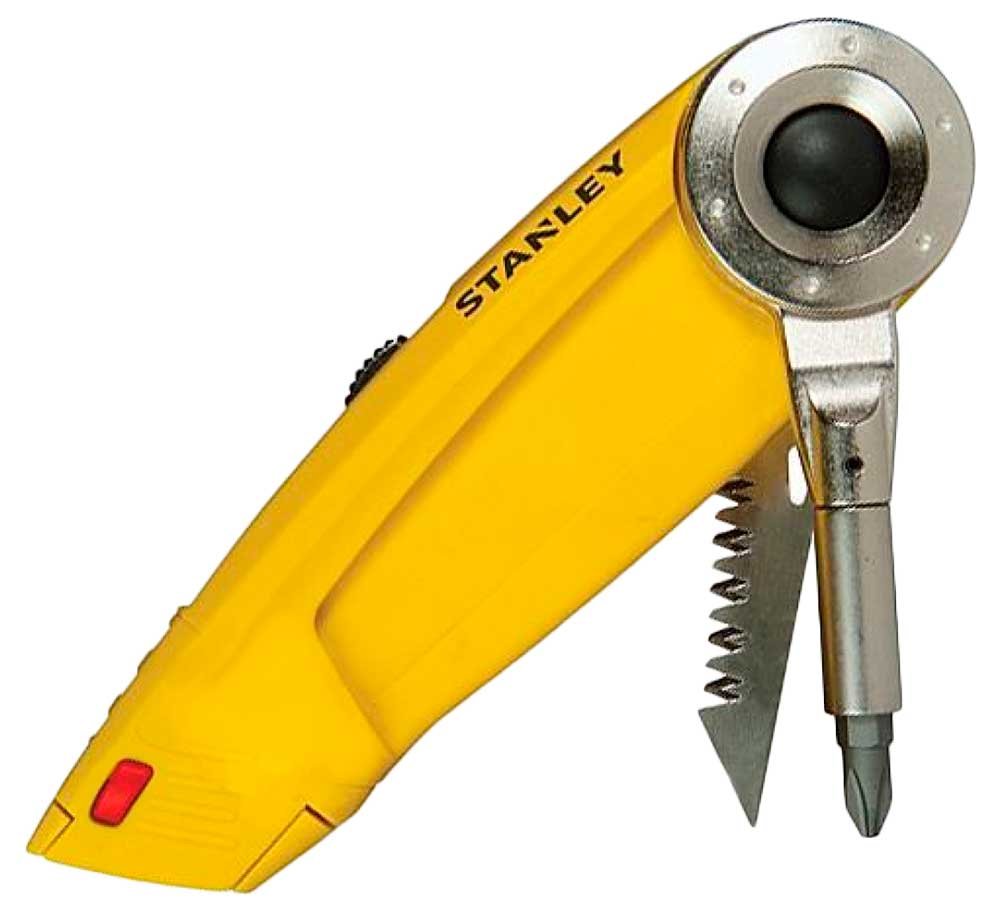 

Мультитул Stanley 4 в 1, 150 мм: нож, ножовка, битодержатель, бита (0-71-699)