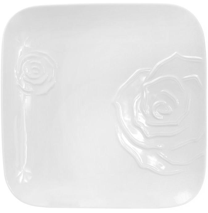 

Набор 2 фарфоровые подставные тарелки "White Rose" 30x30см (белый фарфор)