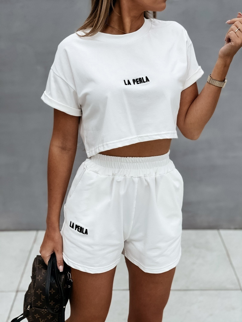 

Fashions • Летний костюм с шортами La perla Fashions - белый (7480-фг, Fashions • Летний костюм с шортами La perla Fashions 46-48 белый (7480-фг)