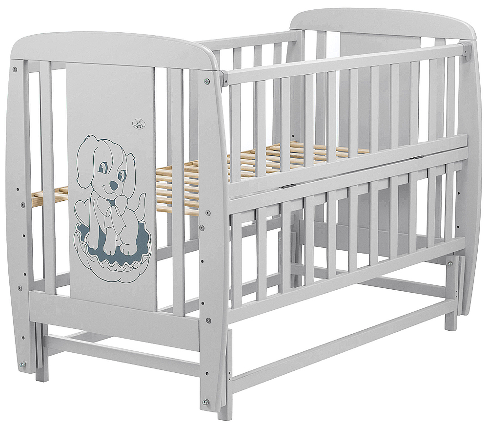 

Кровать Babyroom Собачка маятник, откидной бок DSMO-02 бук серый
