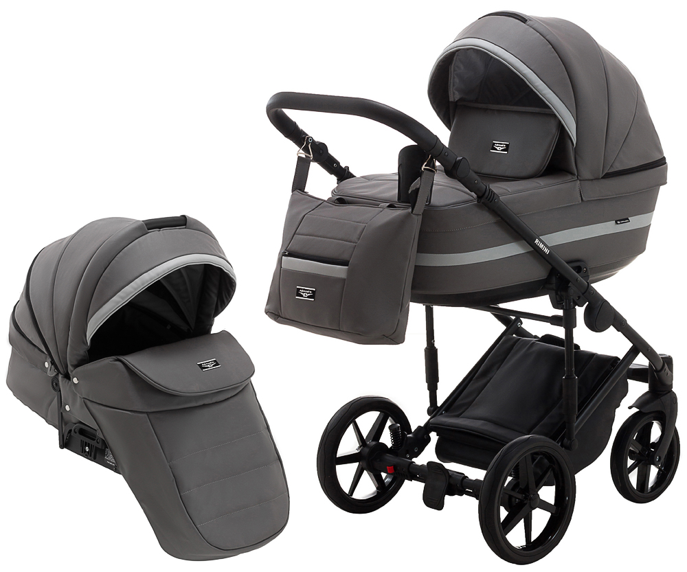 

Коляска 2 в 1 Adamex Rimini ECO кожа 100% RI-260